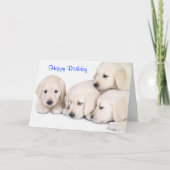 Happy Birthday Labrador Retriever Welpen Card Karte (Vorderseite)