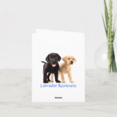 Happy Birthday Labrador Retriever Welpen Card Karte (Rückseite)