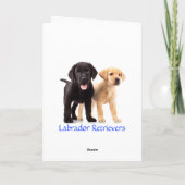 Happy Birthday Labrador Retriever Welpen Card Karte (Rückseite)