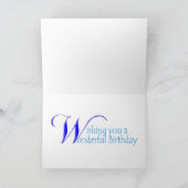 Happy Birthday lächelnde Alligatorkarte Karte (Innenseite)