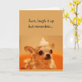 Happy Birthday Lachen es up Spaß Dog Gruß Karte (Gelbe Blume)