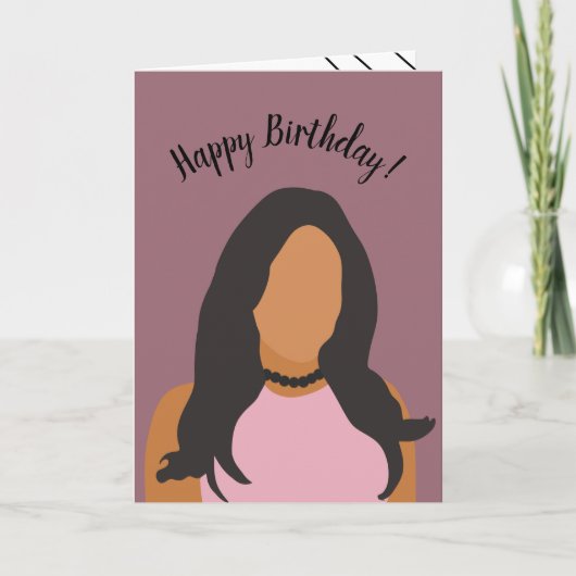 Happy Birthday Lady Dankeskarte (Vorderseite)
