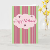 Happy Birthday Ladybugs Karte (Gelbe Blume)