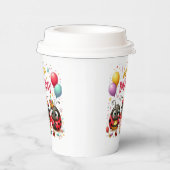 Happy Birthday Ladybugs Paper Cups Pappbecher (Rechts)