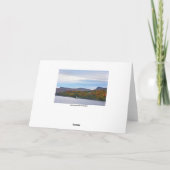 Happy Birthday, Lake Willoughby, Vermont,  Autumn Karte (Rückseite)