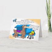 Happy Birthday Lama Dankeskarte (Vorderseite)