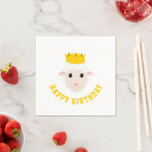 Happy Birthday Lamb Serviette (Beispiel)