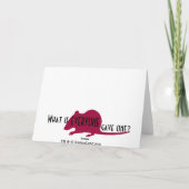 Happy Birthday Language Lover Karte (Rückseite)