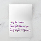 Happy Birthday Language Lover Karte (Innenseite)