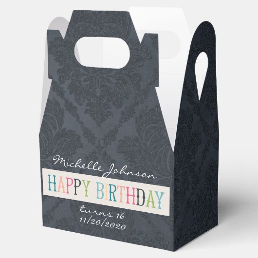 Happy Birthday Large Geschenkschachtel (Geöffnet)