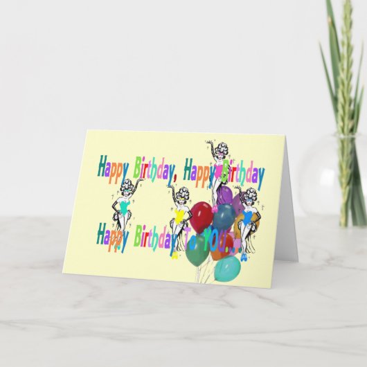 HAPPY BIRTHDAY LAS VEGAS Card Karte (Vorderseite)