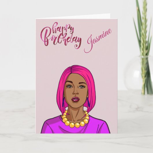 Happy Birthday Latina Ethnic Karte (Vorderseite)