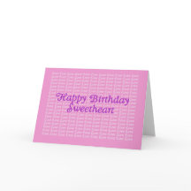 Happy Birthday Lavender Endless Liebe Card