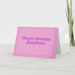 Happy Birthday Lavender Endless Liebe Card Karte