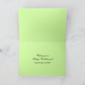 Happy Birthday Lavender Rose Card Karte (Innenseite)