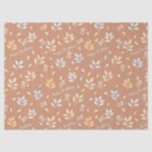 Happy Birthday Leaves Seidenpapier (Vorderseite)