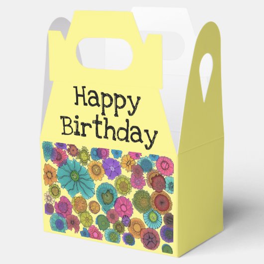 Happy Birthday Leckerei Geschenkschachtel (Geöffnet)