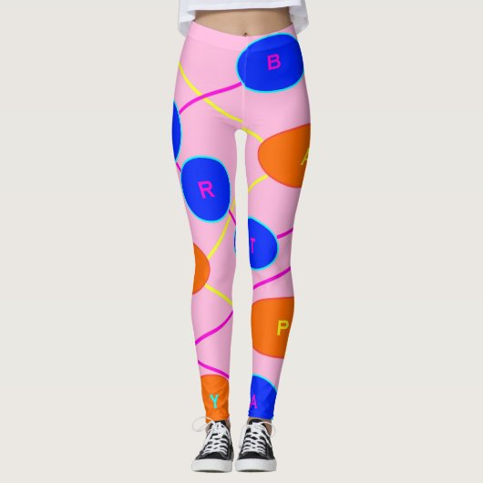 Happy Birthday Leggings (Vorderseite)