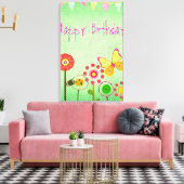 Happy Birthday Leinwanddruck (Insitu (Wohnzimmer))