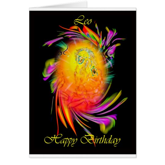 Happy Birthday Leo Karte