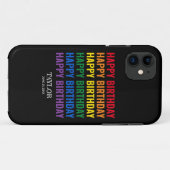 Happy Birthday LGBT Pride LGBTQ Transgender Case-Mate iPhone Hülle (Rückseite (Horizontal))