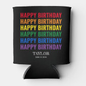 Happy Birthday LGBT Pride LGBTQ Transgender Dosenkühler (Vorderseite)