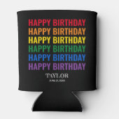 Happy Birthday LGBT Pride LGBTQ Transgender Dosenkühler (Rückseite)