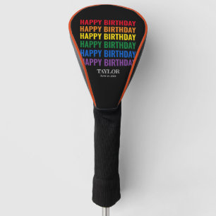 Happy Birthday LGBT Pride LGBTQ Transgender Golf Headcover