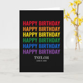 Happy Birthday LGBT Pride LGBTQ Transgender Karte (Gelbe Blume)