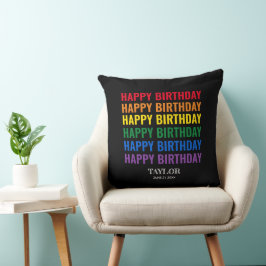 Happy Birthday LGBT Pride LGBTQ Transgender Kissen