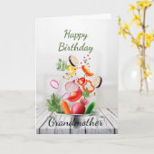 Happy Birthday Liebe & Appreciate Oma Card Karte (Gelbe Blume)