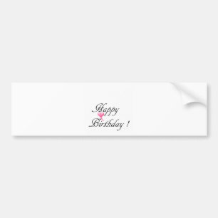 Happy Birthday Liebe Autoaufkleber
