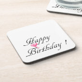 Happy Birthday Liebe Getränkeuntersetzer (Linke Seite)