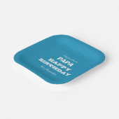 Happy Birthday Liebe You Forever PAPA Name Script Pappteller (Gewinkelt)