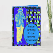 Happy Birthday Lieblings-Trombonist Karte (Vorderseite)