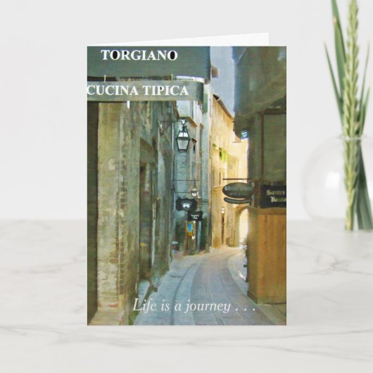 Happy Birthday Life ist eine Reise zu genießen Karte (Vorderseite)