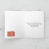 Happy Birthday Life ist eine Reise zu genießen Karte (Innenseite)