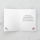 Happy Birthday Lila Cupcake Cherry Karte (Innenseite)