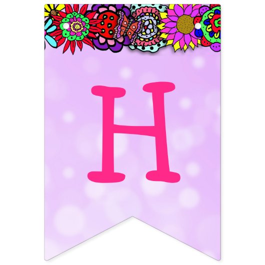 Happy Birthday Lila Fairy Banner (Zweite Fahne)