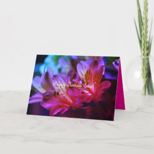 Happy Birthday Lilies Personalizable Geburtstagska Karte