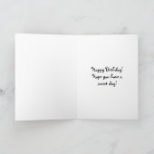 Happy Birthday Lily of the Valley May Birth Blume Karte (Innenseite)