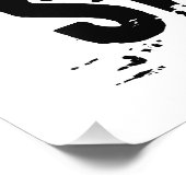 "Happy Birthday" Lino Cut Fotodruck (Ecke)