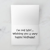 Happy Birthday Lion Karte (Innenseite)