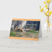 Happy Birthday Lioness (Leo) Karte (Gelbe Blume)