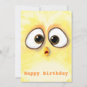Happy Birthday - Little Chicken with Big Eyes - (Vorderseite)