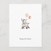 Happy Birthday Little Goat Card Postkarte (Vorderseite)