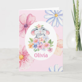 Happy Birthday Little Mouse Hübsch in Pink Card Karte