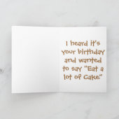 Happy Birthday Llama Karte (Innenseite)