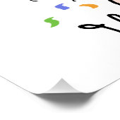 Happy Birthday Llama Poster (Ecke)