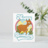 Happy Birthday Logo Feiertagspostkarte (Stehend Vorderseite)